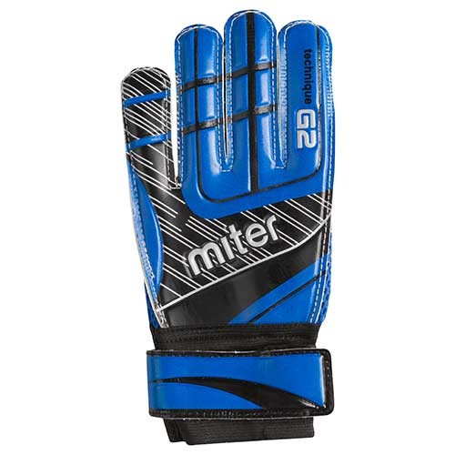 Воротарські рукавички Latex Foam MITER, синій, розміри 5, 6, 7, 8, 9.
