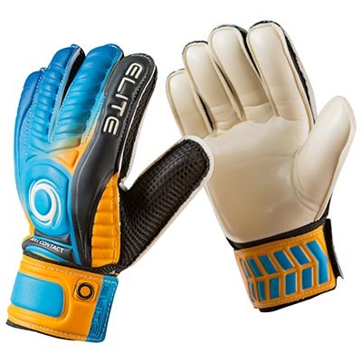 Воротарські рукавички Latex Foam ELITE, помаранчевий/блакитний, розмір 6, 7, 8.