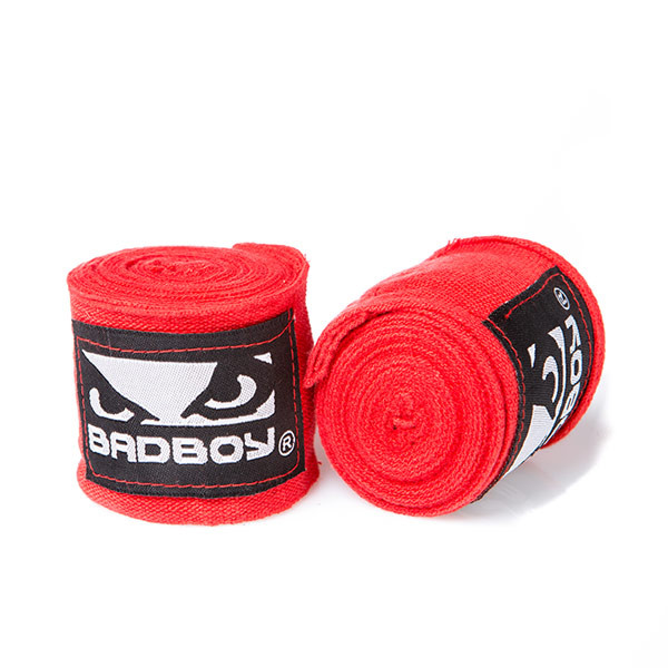 Бинт боксерський 3м, BadBoy, пара, синій, чорний, червоний.