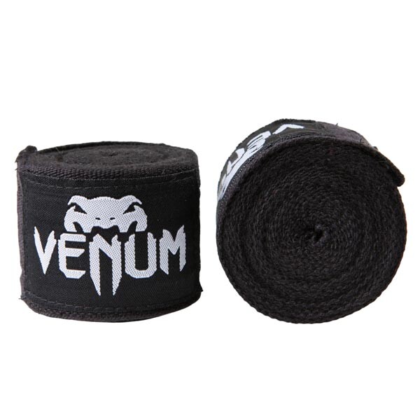 Бинт боксерський 4м, Venum, пара, чорний, червоний, синій