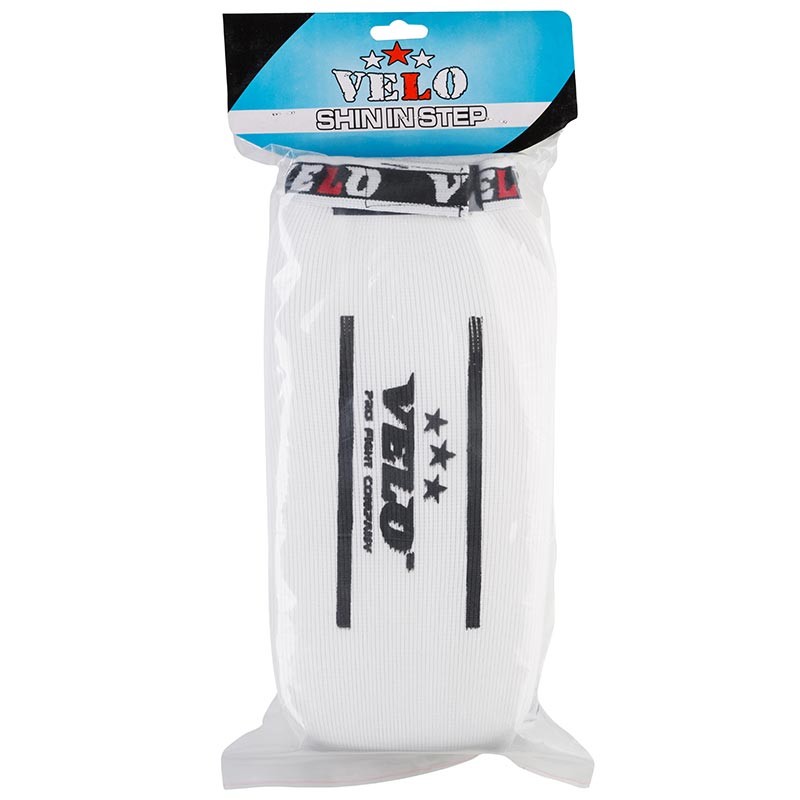 Захист ноги Velo, поліестер, еластан, білий, липучка, розмір S, M, L, XL.