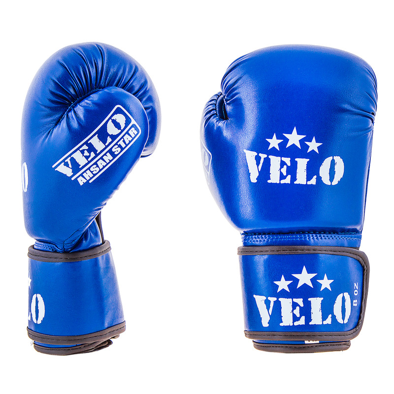 Боксерські рукавички Velo AhsanStarFlex (aiba mod) 8oz, синій.