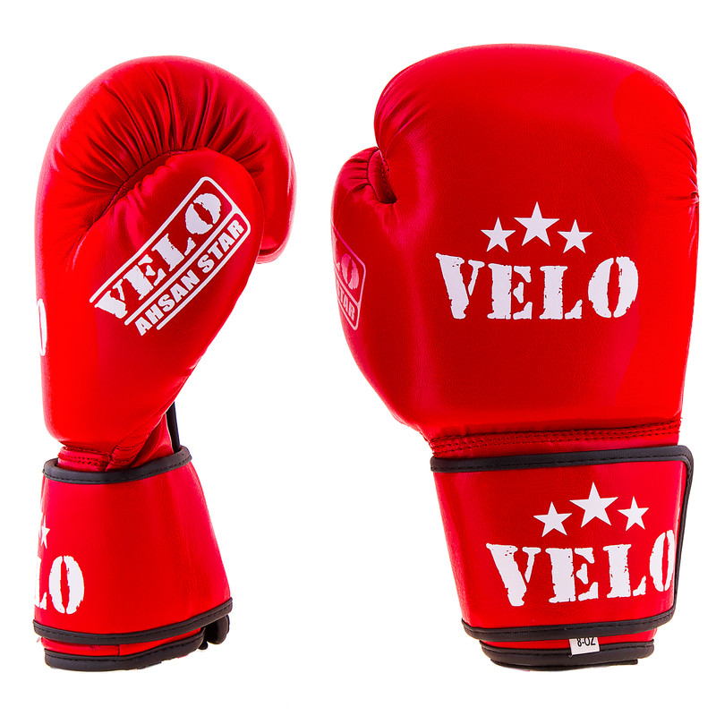 Боксерські рукавички Velo AhsanStarFlex (aiba mod) 8oz,  червоний