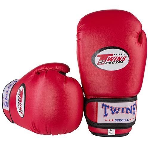 Боксерські рукавички Twins (aiba mod), FLEX, 8oz, 10oz, 12oz, червоний.