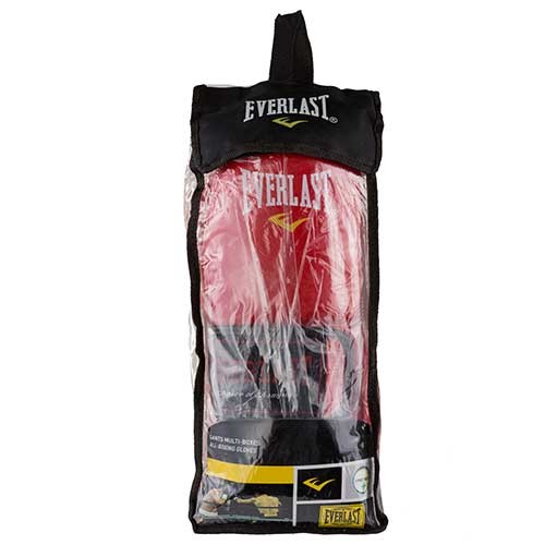 Боксерські рукавички Ever 3Strap, шкіра, 12oz, червоний.