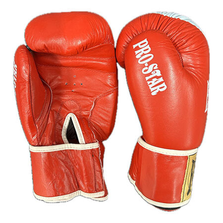 Боксерські рукавички Ever PRO STAR, шкіра, 8oz, червоний.