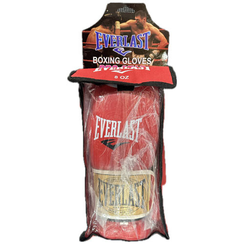Боксерські рукавички Ever PRO STAR, шкіра, 8oz, червоний.