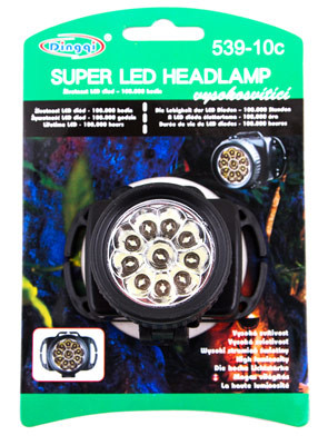 Ліхтар на голову 10LED, 539-10С. Знижка від 10 шт.