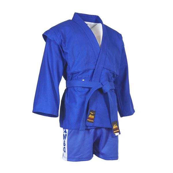Самбовка Mizuno, куртка + шорти (еластан), 550г/м2, синій, зріст 140-190см.