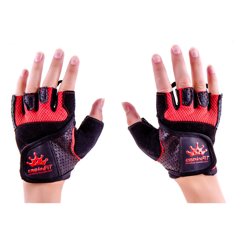 Рукавички вело, фітнес CrownFit Grippy Nap, RX-04, розмір S, M, кольори в асортименті.