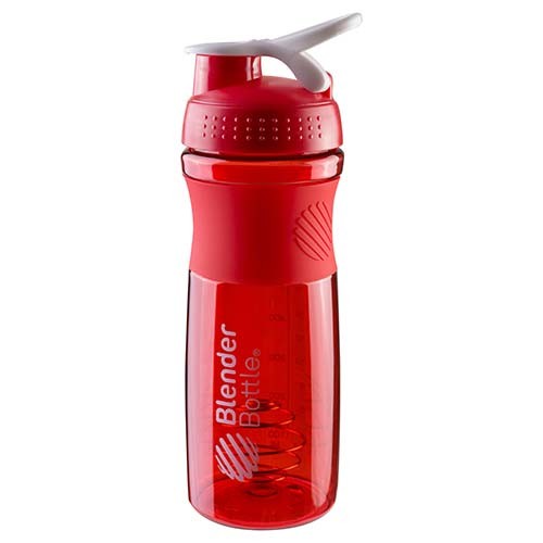 Пляшка для води BlenderBottle 760мл, шейкер, червона.