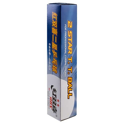 Кульки для настільного тенісу DHS 2*, білі, 6шт.