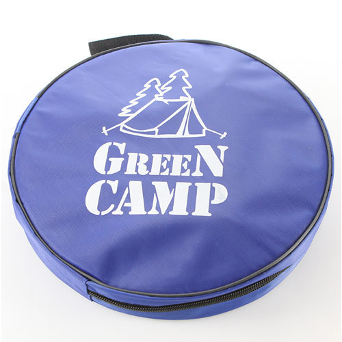 Відро туристичне GreenCamp, 11л, розкладне, синє. 