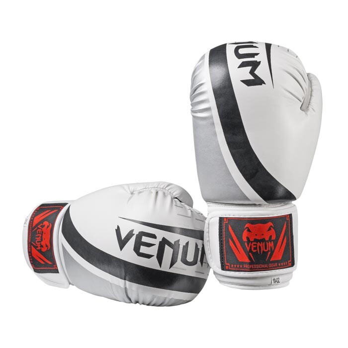 Боксерські рукавички Venum, DX-55, 10oz, білий-срібло.