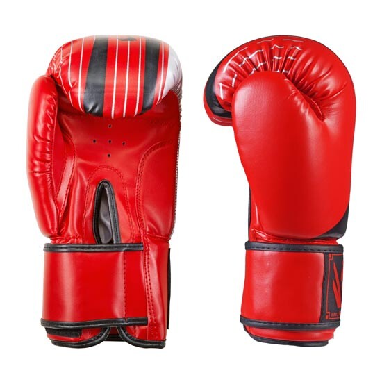 Боксерські рукавички Venum, DX-55, 12oz, червоний-срібло.