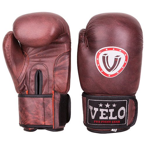 Боксерські рукавички Velo antique, шкіра, 10oz.