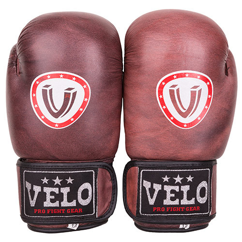Боксерські рукавички Velo antique, шкіра, 10oz.