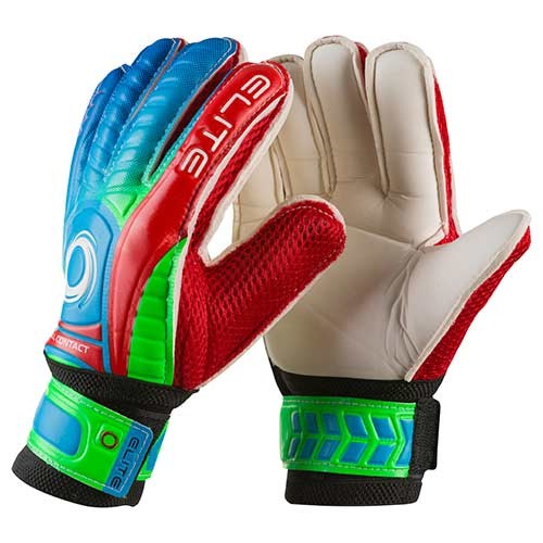 Воротарські рукавички Latex Foam ELITE, червоний/зелений,  розмір 6, 7, 8, 9.