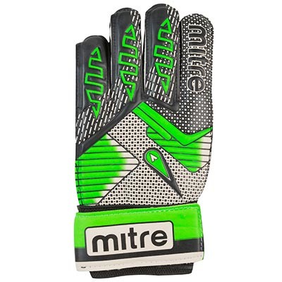 Воротарські рукавички Latex Foam MITRE, зелений, розміри 6, 7, 8, 9.