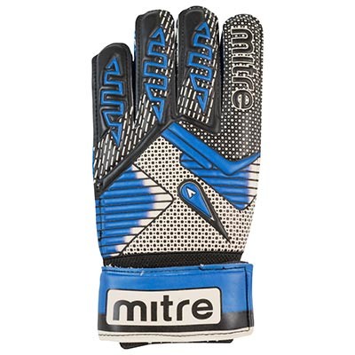 Воротарські рукавички Latex Foam MITRE, синій, розміри  6, 7, 8, 9.