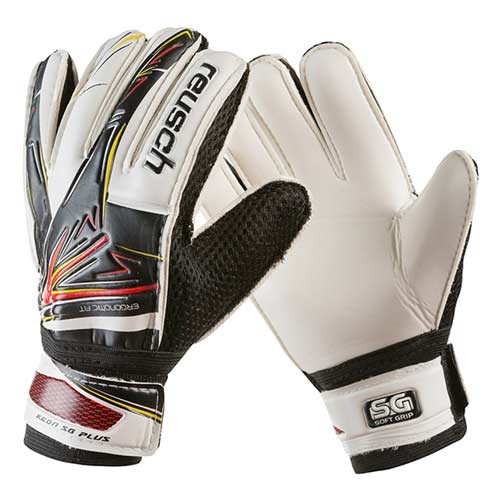 Воротарські рукавички Latex Foam REUSCH, чорно-білий, розміри 5, 6, 7, 8, 9.