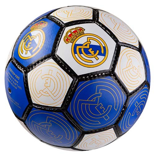 М'яч футбольний Grippy G-14 Real Madrid 4, біло-синій. Знижка від 50 шт