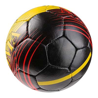 М'яч футбольний Grippy G-14 AC Roma, чорний/жовтий/червоний. Знижка від 50 шт.