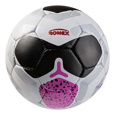 М'яч футбольний Grippy Ronex NK, чорний/рожевий. Знижка від 50 шт.
