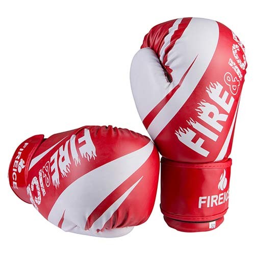 Боксерські рукавички Fire&Ice DX, 8oz, 10oz, 12oz, червоний.