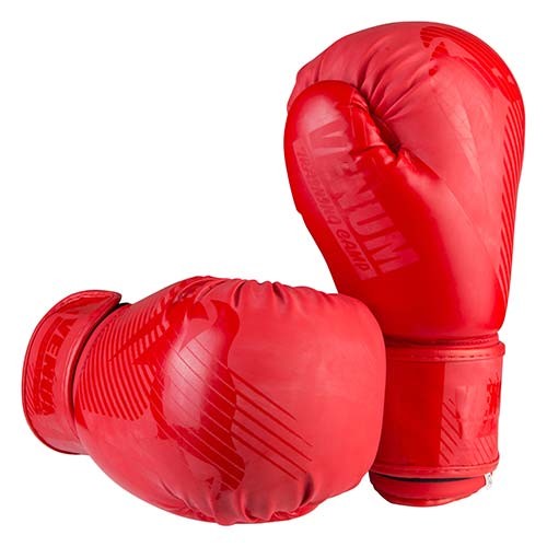 Боксерські рукавички Venum, матовий DX-2955, 10oz, 12oz, червоний.