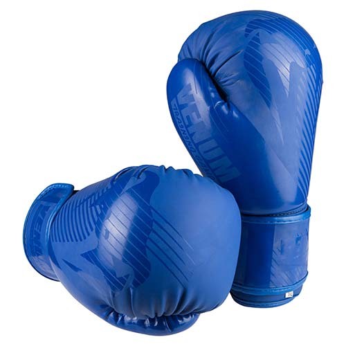 Боксерські рукавички Venum, матовий DX-2955, 8oz,10oz, синій.