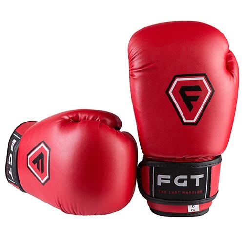 Боксерські рукавички CLUB FGT, Flex, 6oz, 8oz, червоний.