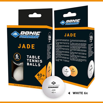 Шарики для настольного тенниса Donic Jade ball 40+, 6 шт, белый.