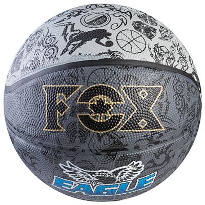 М'яч баскетбольний №7 гумовий,  FOX Eagle, чорний.