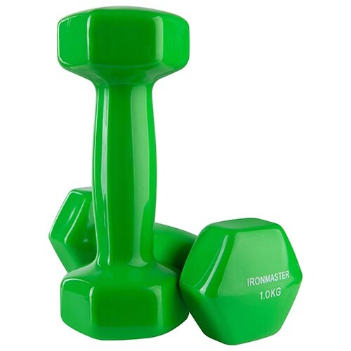 Гантелі IronMaster, вініл, 1 кг х 2 шт. Знижка від 20 пар