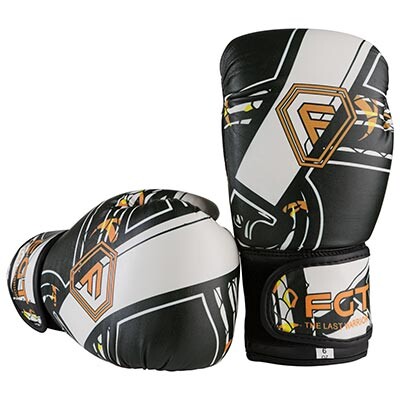 Боксерські рукавички FGT, Flex, 6oz, малюнок, білий