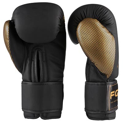 Боксерські рукавички FGT 2560, Flex, 8oz, 10oz, 12oz, чорний/золото.