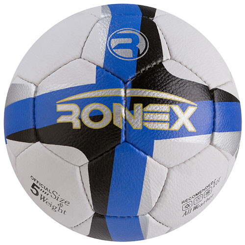 М'яч футбольний Grippy Ronex RX-31, синій/чорний. Знижка від 50 шт.