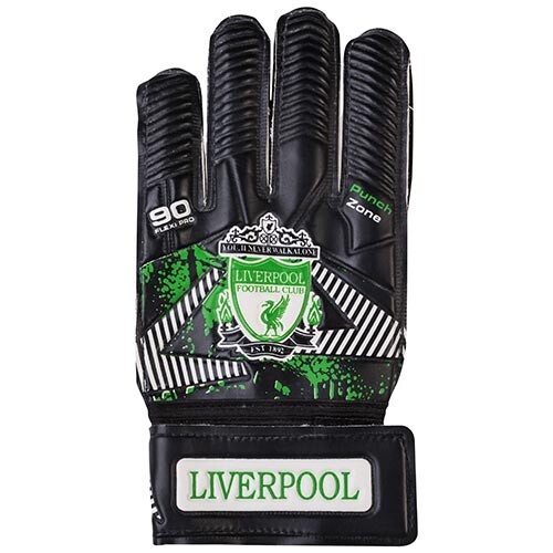 Воротарські рукавички Latex Foam LIVERPOOL, чорно-білий, розміри 5, 6, 7, 8, 9.