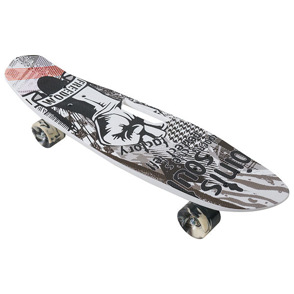 Скейт PennyBoard, 63х17cm, ручка, 5 видів, PU 60х45мм. Знижка на ящик.
