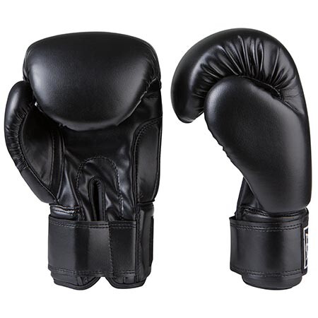Боксерські рукавички Ever, DX-380, 6oz,8oz,10oz,12oz, чорний.
