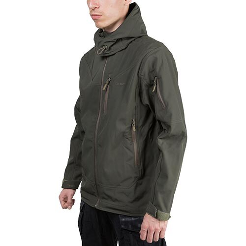 Тактична куртка Combat, Softshell, олива, розмір L.