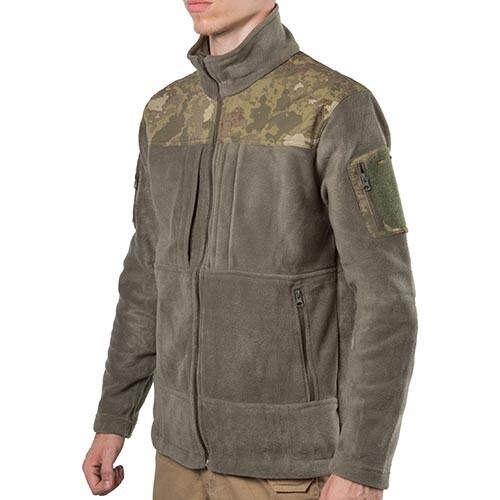 Куртка флісова Bikatex-4, олива, розм. XL, вставка на плечах.
