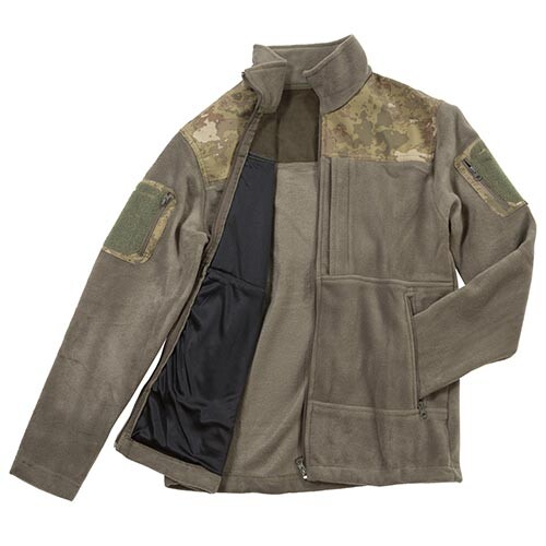 Куртка флісова Bikatex-4, олива, розм. XL, вставка на плечах.