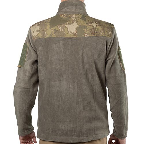 Куртка флісова Bikatex-4, олива, розм. 2XL, вставка на плечах.