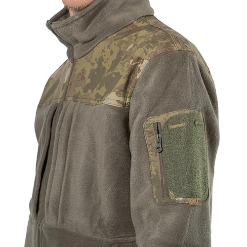 Куртка флісова Bikatex-4, олива, розм. 2XL, вставка на плечах.