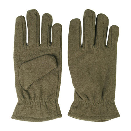 Тактичні перчатки, фліс, розмір L/XL, колір зелений.