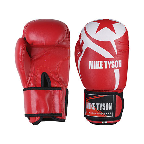 Боксерські рукавички Mike Tyson, PVC, 8oz, 10oz, 12oz, червоний 