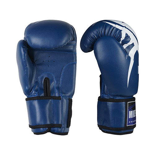 Боксерські рукавички Mike Tyson, PVC, 8oz, 10oz, 12oz, синій.