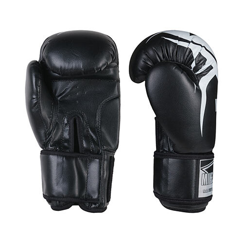 Боксерські рукавички Mike Tyson, PVC, 8oz, 10oz, 12oz, 14oz, чорний.